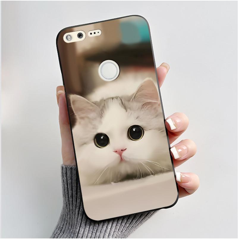 Чехол для Google Pixel 1 Эстетичный Милый Кот Ударопрочный Силиконовый ТПУ Мягкая Задняя Крышка для Google Pixel 1 Pixel1 XL Чехол для Телефона Coque
