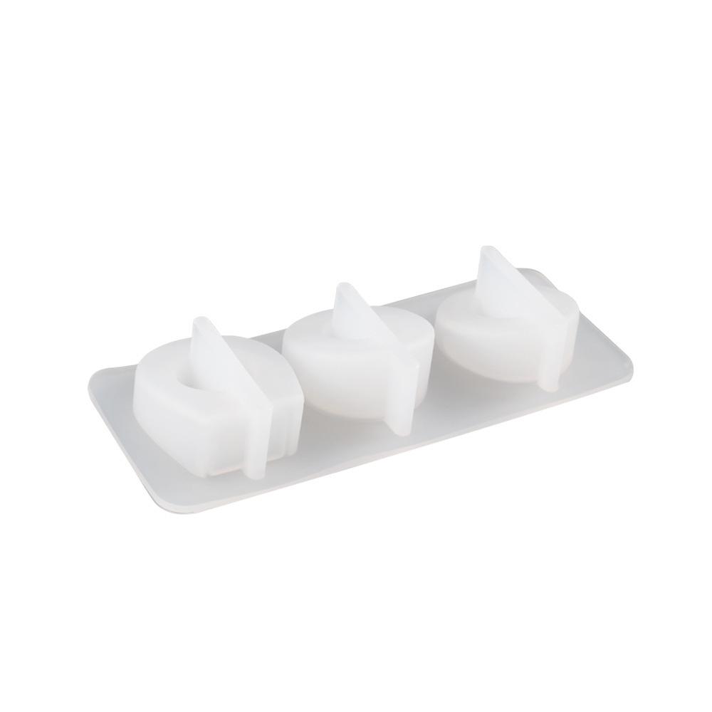 Трехсоставный набор колец из эпоксидной смолы с кристаллами и имитацией жадеита