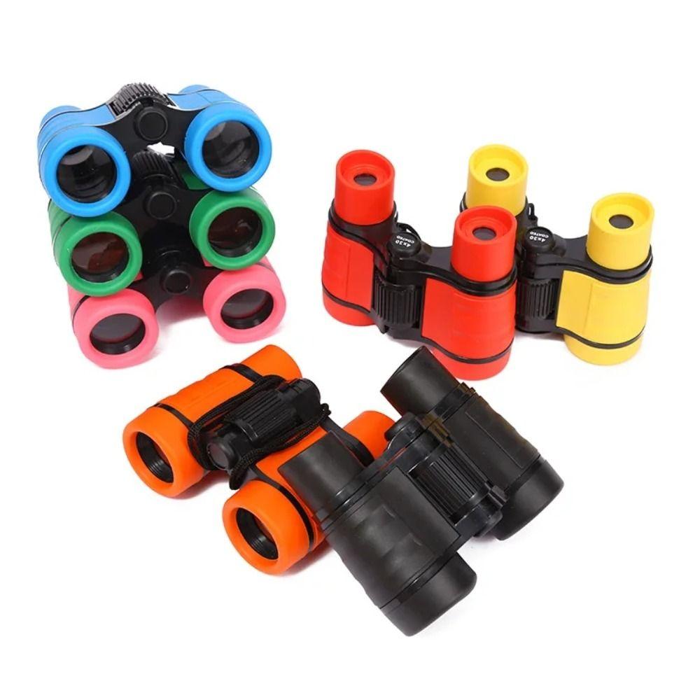 Shock-Proof Kids Binoculars Toy Set 4X30 High Resolution Binocular Small Telescope Boys Girls