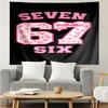 Unicorn Celebration Number 67 Tapestry Accessories Playroom Tapestry, for Bedroom,Livingroom, dormitory Room Wall Decor Fan Birthday Gifts