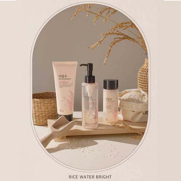 Face Shop -Rice Bright Cleansing Foam  Face Care products: Washing Foam 150ml and Hydrophilic Oil 150ml