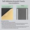 12Pcs Decorative Acoustic Panels Angled Square Peels and Stick Sound Absorbing Panel For Wall Ceiling Enduring