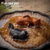 Purple Clay Carp Tea Pet Wealth-Raising Zen Tea Set Decoration Small Delicate Size Vivid Image Fun Fish Shape Tea Table Gadget