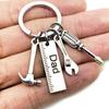 Keychains Mini Tools Set Papa Grandpa Dad Rulers Hammer Wrench Screw Driver