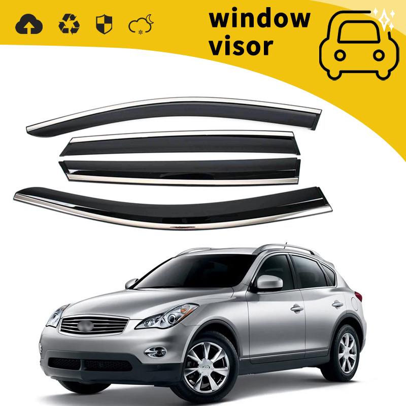 06-13 Infiniti FX35 EX25 Дождевики на двери и козырьки на окна