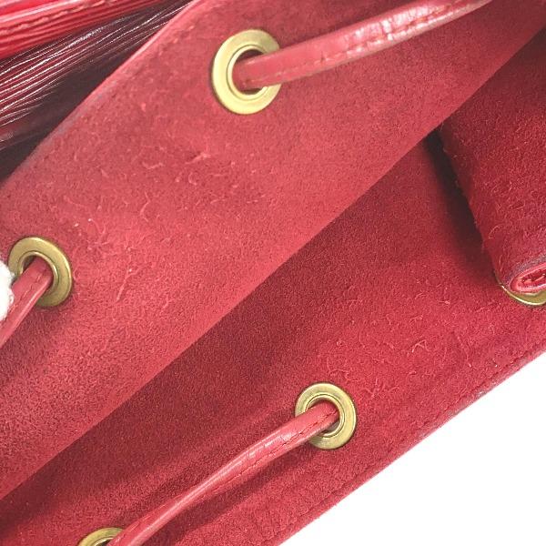 LOUIS VUITTON Epi Petit Noe Shoulder Bag Epi Leather Castarian red Women M44107 Used