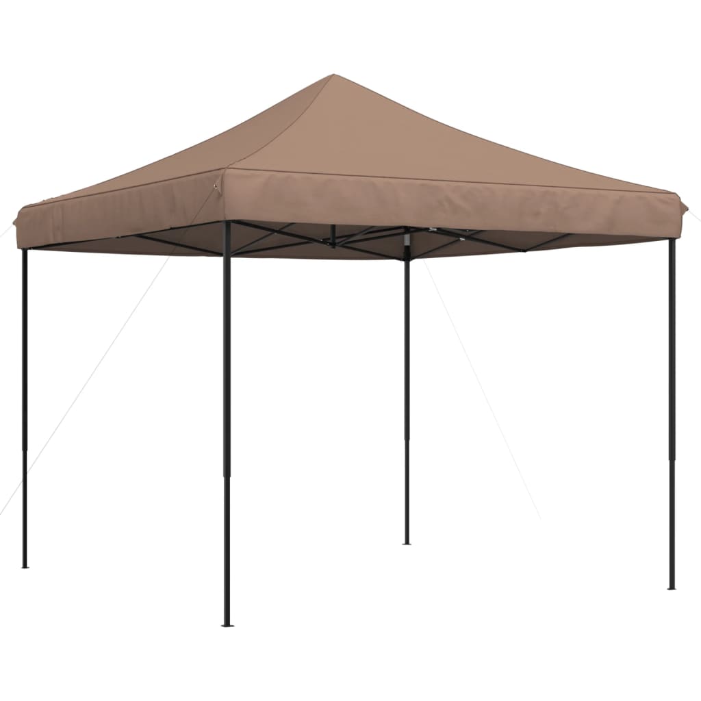 Foldable Pop Up Party Tent Brown 292 x 292 x 315 cm