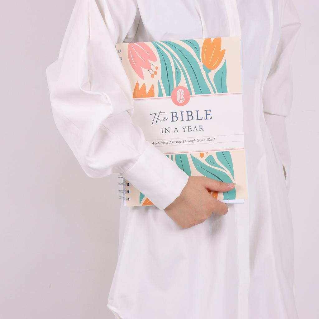 The Bible In A Year: A 52-Week Study Through Gods Word - Spiral Bible Study Guide 52-Week Womens Bible Study Plan