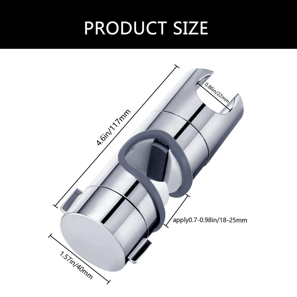 Universal Shower Head Holder Rotatable Bracket Adjustable Handheld Shower Bracket Easy Installation Shower Spray Holder