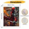 Deadpool Oil Art Painting Kit Home Wall Decor Handmade Gift For Movie Fans Action Character Canvas Portrait DIY Craft Unique Wall Art Set