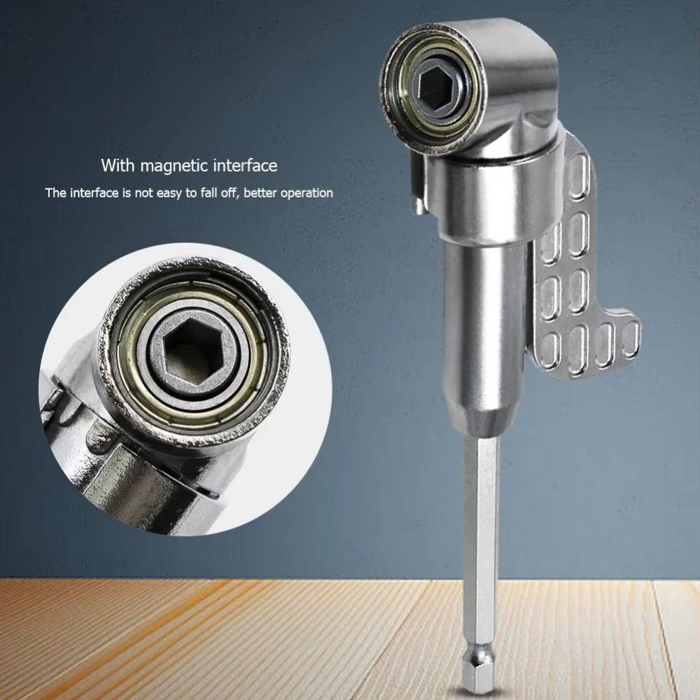 Магнитный адаптер для сверлильного патрона, головка с изгибом 105/90 градусов, отвертка