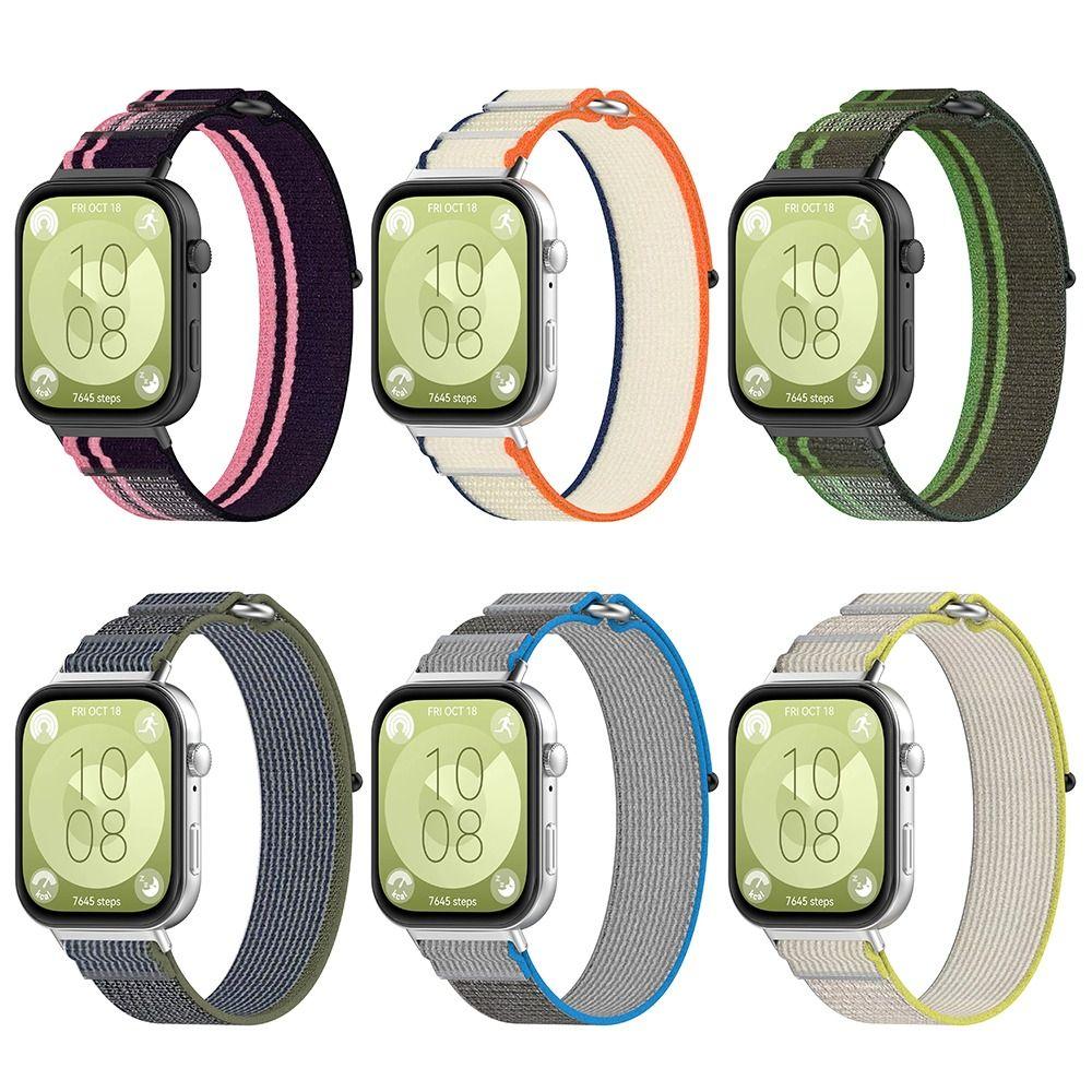 Регулируемый нейлоновый ремешок, сменный ремешок для часов, мягкий браслет для часов Huawei Fit 3