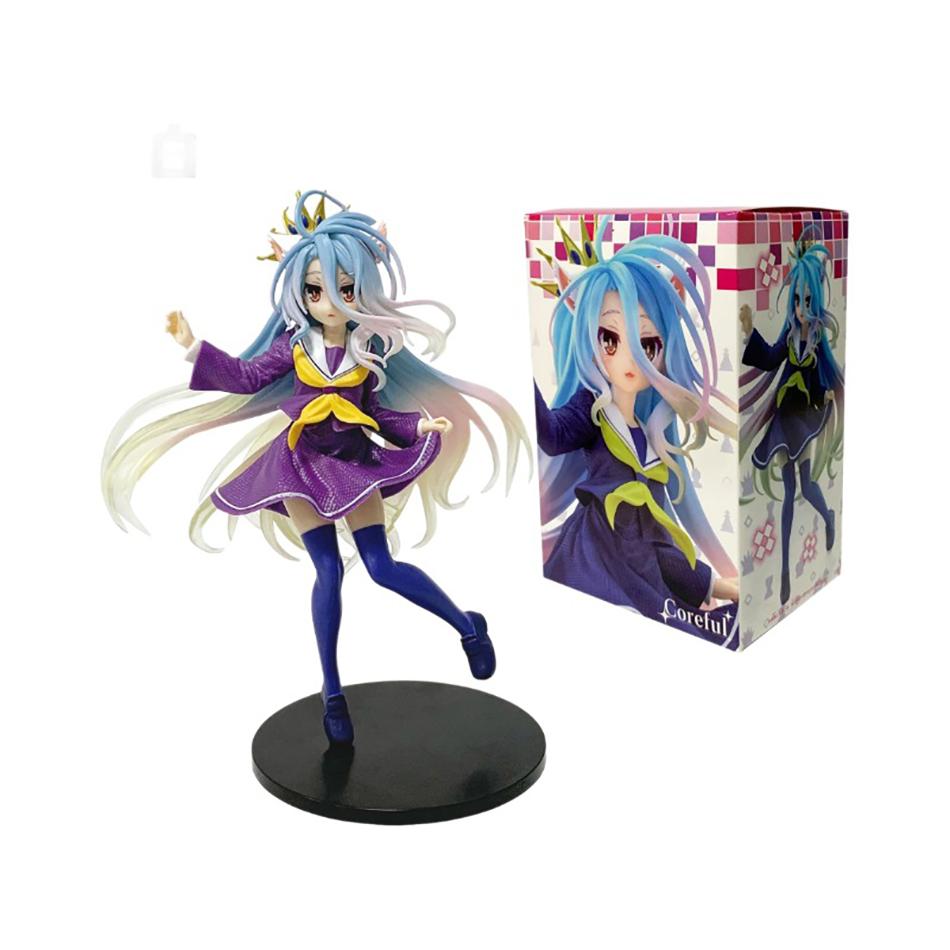 19 см Аниме Ngnl No Game No Life Белая "Фигурка Аниме ПВХ Фигурки Аниме Модель Коллекция Украшение Аниме Модель Игрушки Подарки