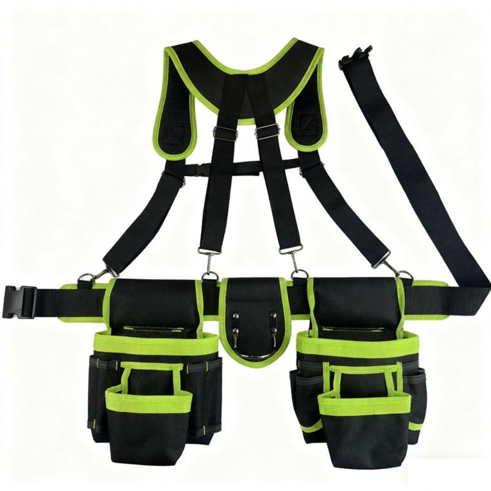 Large Capacity Woodworking Tool Belt Adjustable Design Multi Functional Tool Belt Carpenter Work