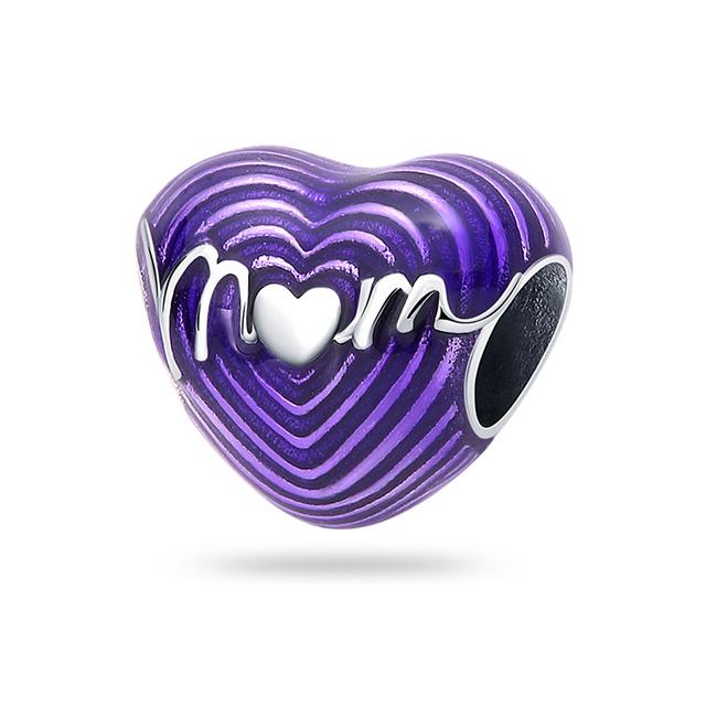 Стерлингового серебра 925 пробы, сердце, лапа животного, прозрачная снежинка, сверкающая корона, подвеска в виде тыквы, подходит для оригинального модного браслета