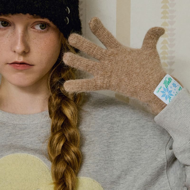 Перчатки GOCORI Snowflake средней вязки - 4 цвета, перчатки с отверстием для пальца