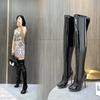 Fashion Over-the-Knee Boots Woman Winter 2025 ZIP 10CM Thin High Heels Mature Elegant Mature Women High Heels Shoes