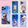 Чехол для телефона Uma Musume Pretty Derby для iPhone 17,16,15,14,13,12,11 Plus,Pro,Max,XR,XS,Plus,E,SE4,Mini Прозрачный чехол