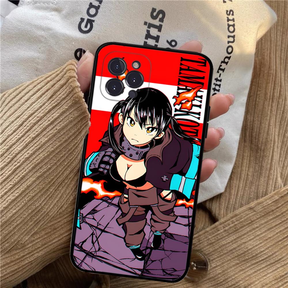 Чехол для телефона Fire Force для iPhone 15 14 11 12 13 Mini Pro XS Max Чехол 6 7 8 Plus X XR SE 2020 Funda Shell