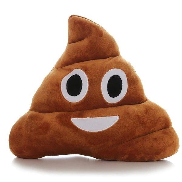 Веселый Poop Poop Смайлик Подушка Poo