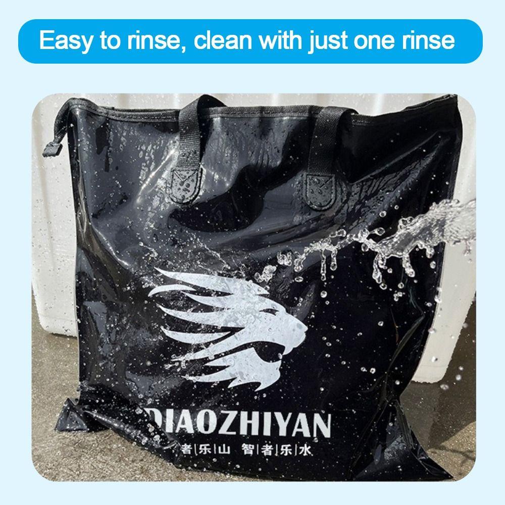 Waterproof Fishing Bag Foldable Fishing Tackle Bag Portable Fish Lures Baits Container