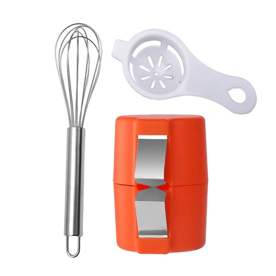 Разделитель яичной скорлупы, открывалка из нержавеющей стали, резак для яиц, кухонный дорожный портативный набор для разбивания яичной скорлупы, разделитель яичного желтка и белка, легкое яйцо