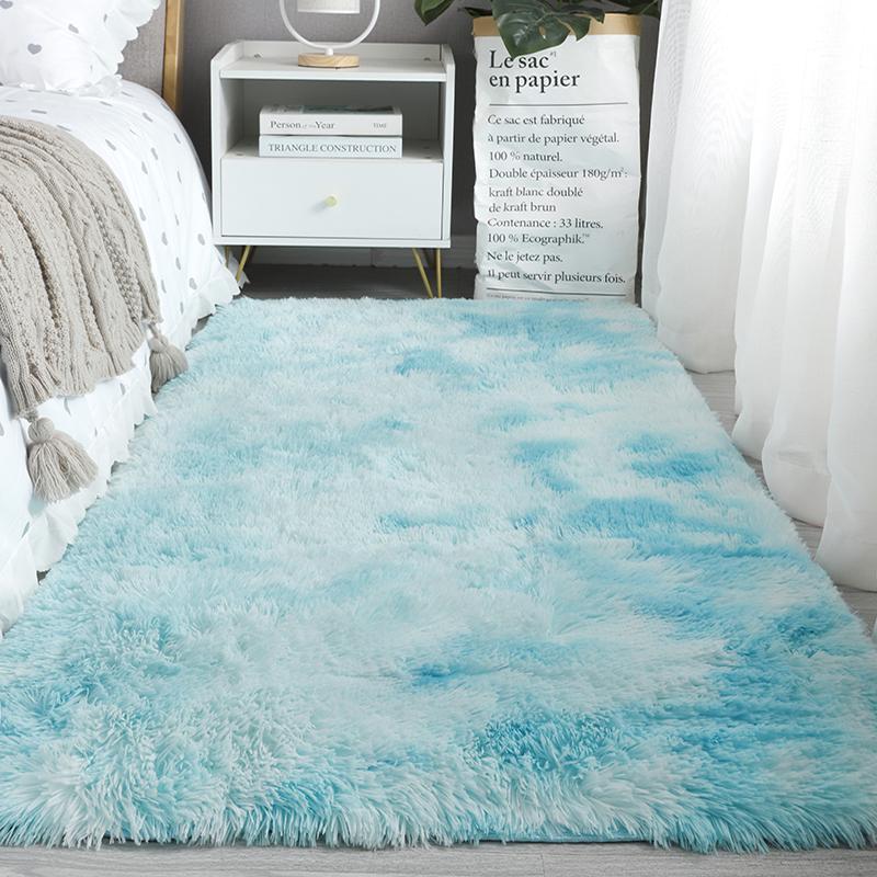 VIKAMA Velvet Area Rug, Living Room, Bedroom, Bedside Runner, Bay Window Rug, Floor Mat, Soft And Fluffy, Home Decor.