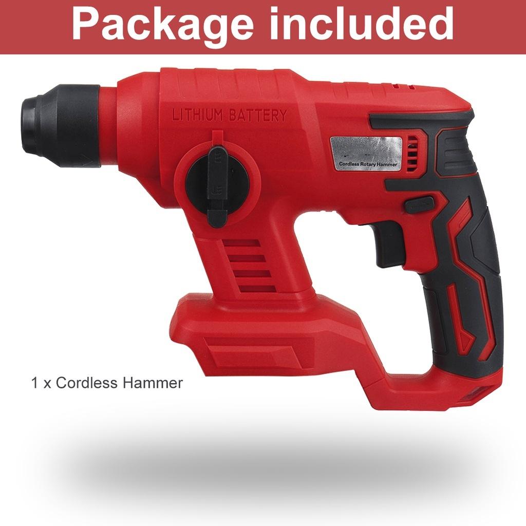 288VF Red Rechargeable Electric Impact Drill Rotary Hammer Cordless Brushles Hammer Electric Drill Tool