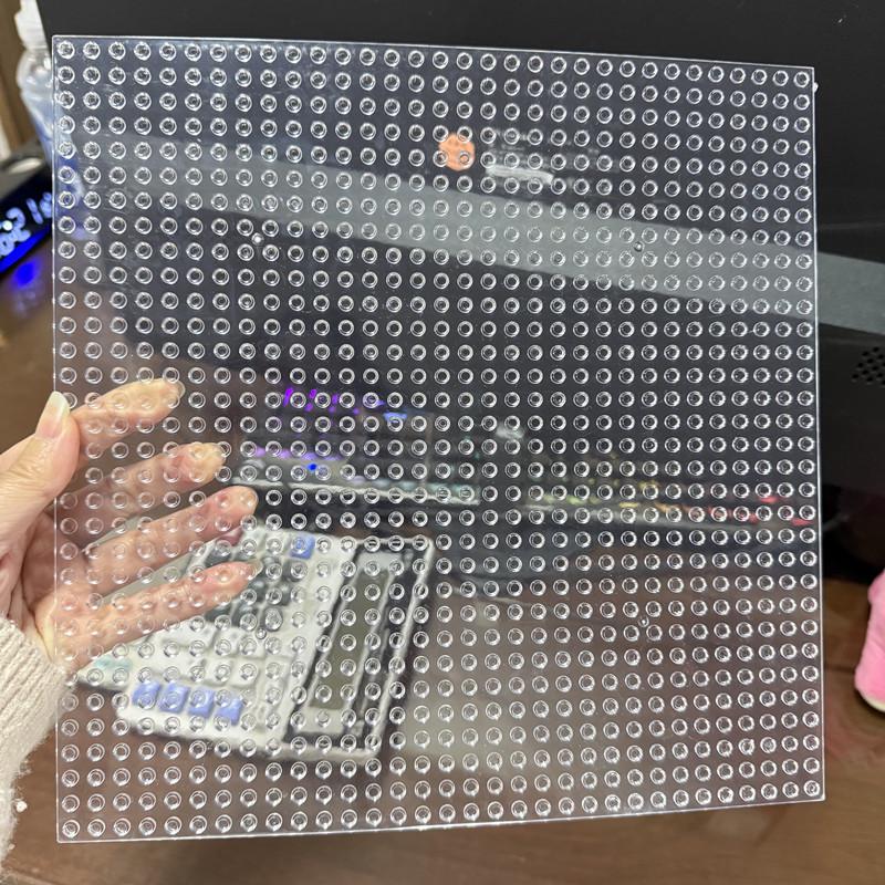 Универсальная прозрачная односторонняя базовая пластина 32x32 для минифигурок и аксессуаров MOC