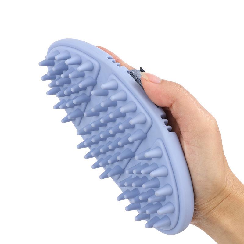 Soft Oval Horse Grooming Brush - Bendable Massage Comb