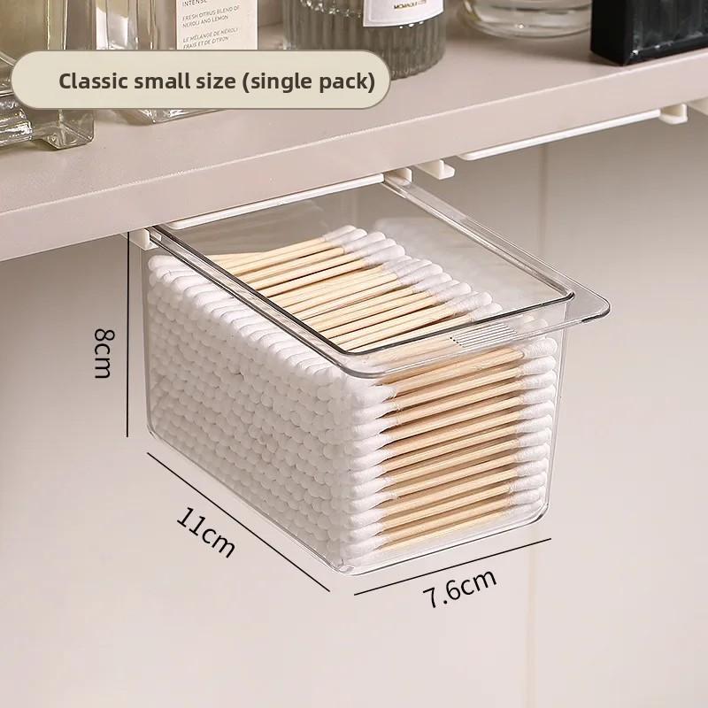 Прозрачный мультяшный органайзер для ящиков для хранения макияжа, выдвижной косметический кейс, полка для ванной комнаты, аксессуар для шкафчика