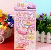 1Pcs Stickers Lovely Cartoon Girls 3D Kawaii Sticker Book Laptop Dress Up Stickers Kids Toys Pegatinas For Children Girl Gifts