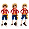 28 см Аниме Фигурка One Piece Уверенный Улыбающийся Луффи Три Формы Сменное Лицо Фигурка Действия Кукла ПВХ Модель Игрушки Коллекция Подарки