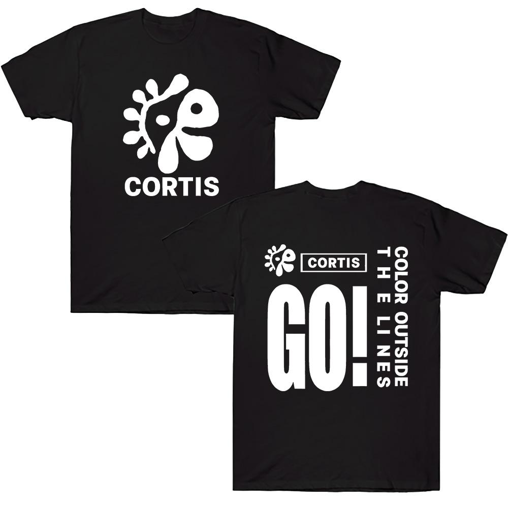 Cortis Новая Мальчиковая Группа "GO" Футболка с Принтом Песни Футболки Модные Женские Мужские С Круглым Вырезом С Коротким Рукавом Хлопок Повседневные Футболки