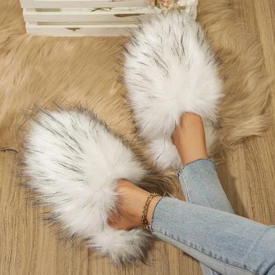 Мода 2024 года, зима, новые высококачественные модные однотонные женские тапочки Baotou на низком каблуке из замши, повседневные домашние женские тапочки на плоской подошве