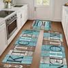 Farmhouse Wood Grain Kitchen Carpet Soft Easy Clean Floor Mat Corridor Laundry Room Carpet Porch Door Mat Home Decor