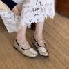 Soft-soled Doudou Shoes Early Spring New Retro Square Head Shallow Mouth 2025 Autumn Mary Jane Single Shoes Women's Flat Bottom Versatile Feeling 