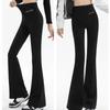 Женские расклешенные леггинсы с высокой талией, широкие штаны для йоги, бесшовные леггинсы для фитнеса, тренировок, спортивных брюк для спортзала, повседневная одежда для похудения