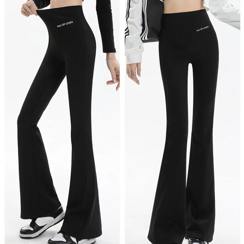 Женские расклешенные леггинсы с высокой талией, широкие штаны для йоги, бесшовные леггинсы для фитнеса, тренировок, спортивных брюк для спортзала, повседневная одежда для похудения