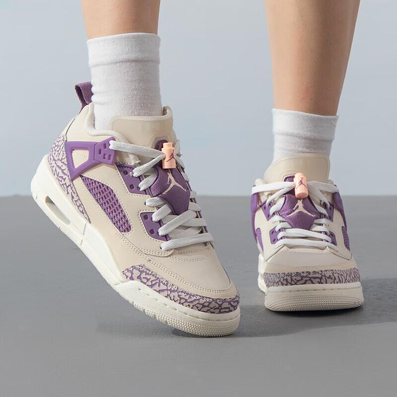 Air Jordan Spizike Low GS Let's Play Legend Light Brown Violet Dust Sail Crimson Tint FQ3950-200