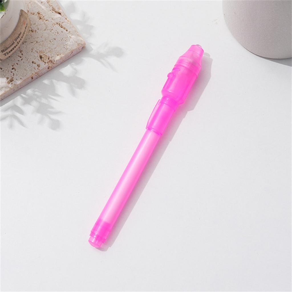 Luminous Light Pen Purple 2 In 1 UV Black Light Combo Drawing Ink Pen Learning Education Toys For Child 1ml