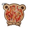 Educational Puzzle Toy Wooden Animal Jigsaw Puzzle, Dog Bear Theme Difficult Challenge Game, Kids Adults for Desk Decoration