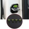 For Ford Edge 2015- Steel Black Titanium Door Lock Buckle Protection Trim 4X