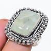 Натуральный аквахалцедон драгоценный камень 925 стерлинговое серебро ювелирное кольцо размер 10 B0G97