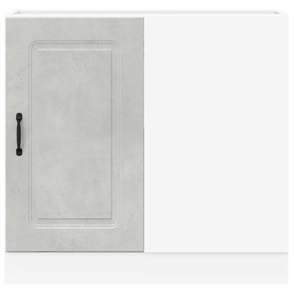 Kitchen Base Cabinet Kalmar Concrete Grey Particleboard