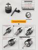 Electric Drill Chuck with Wrench Conversion Head & Connecting Rod