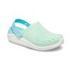 Crocs LiteRide Простые Повседневные Шлепанцы с Отверстиями Зеленые и Синие Детская Модель
