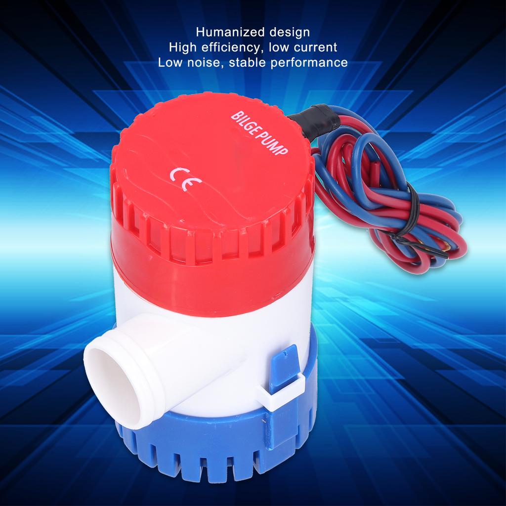 Bilge Pump SemiAutomatic Electric Small Submersible Pump for Drain Provide Power 12VCelsius24V 350Celsius500Celsius750Celsius1100GPH(24V 500