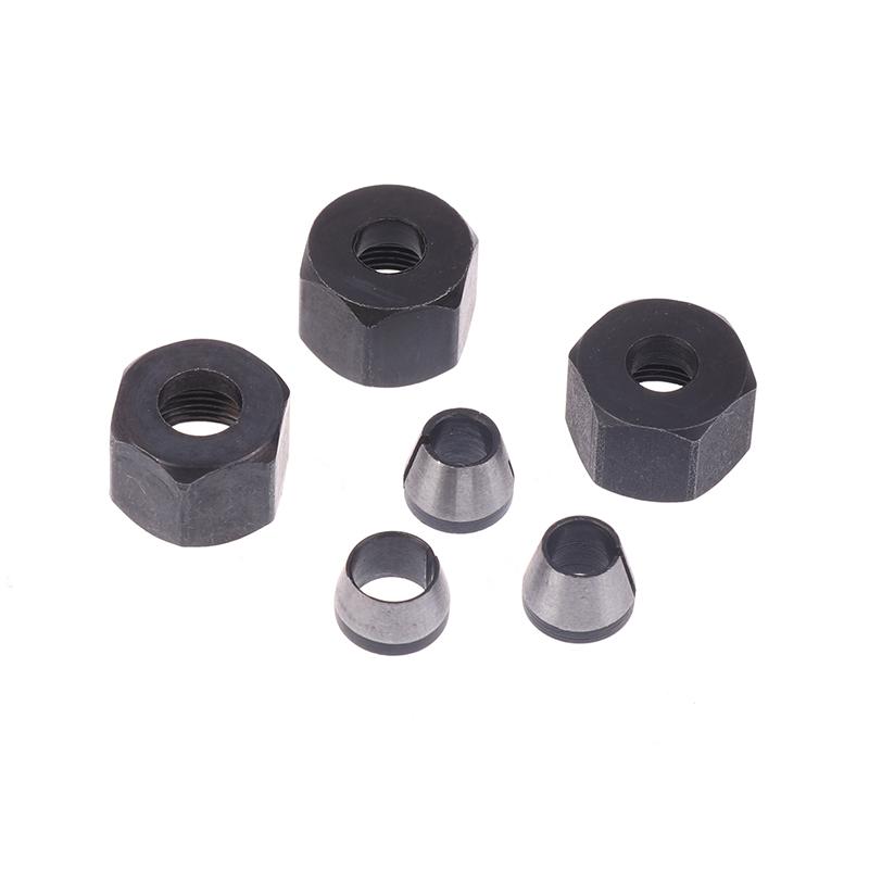 1 комплект деталей электрического фрезерного станка 6 мм 6,35 мм 8 мм цанговый патрон гравировальный обрезной станок с адаптером для фрезерной фрезы