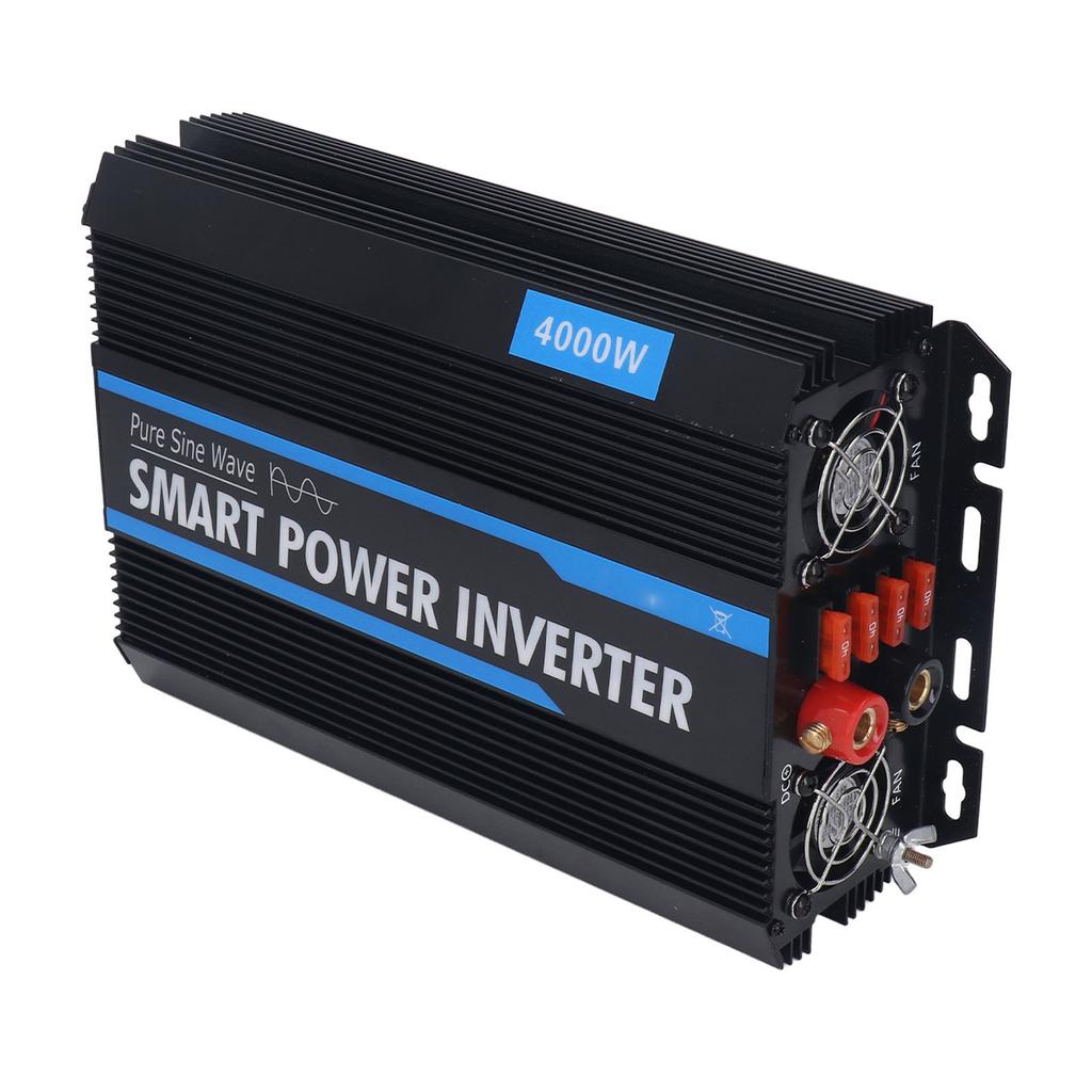 Чистый синусоидальный инвертор с несколькими функциями, преобразователь постоянного тока 12 В в переменный ток 220 В, 4000 Вт, инвертор для